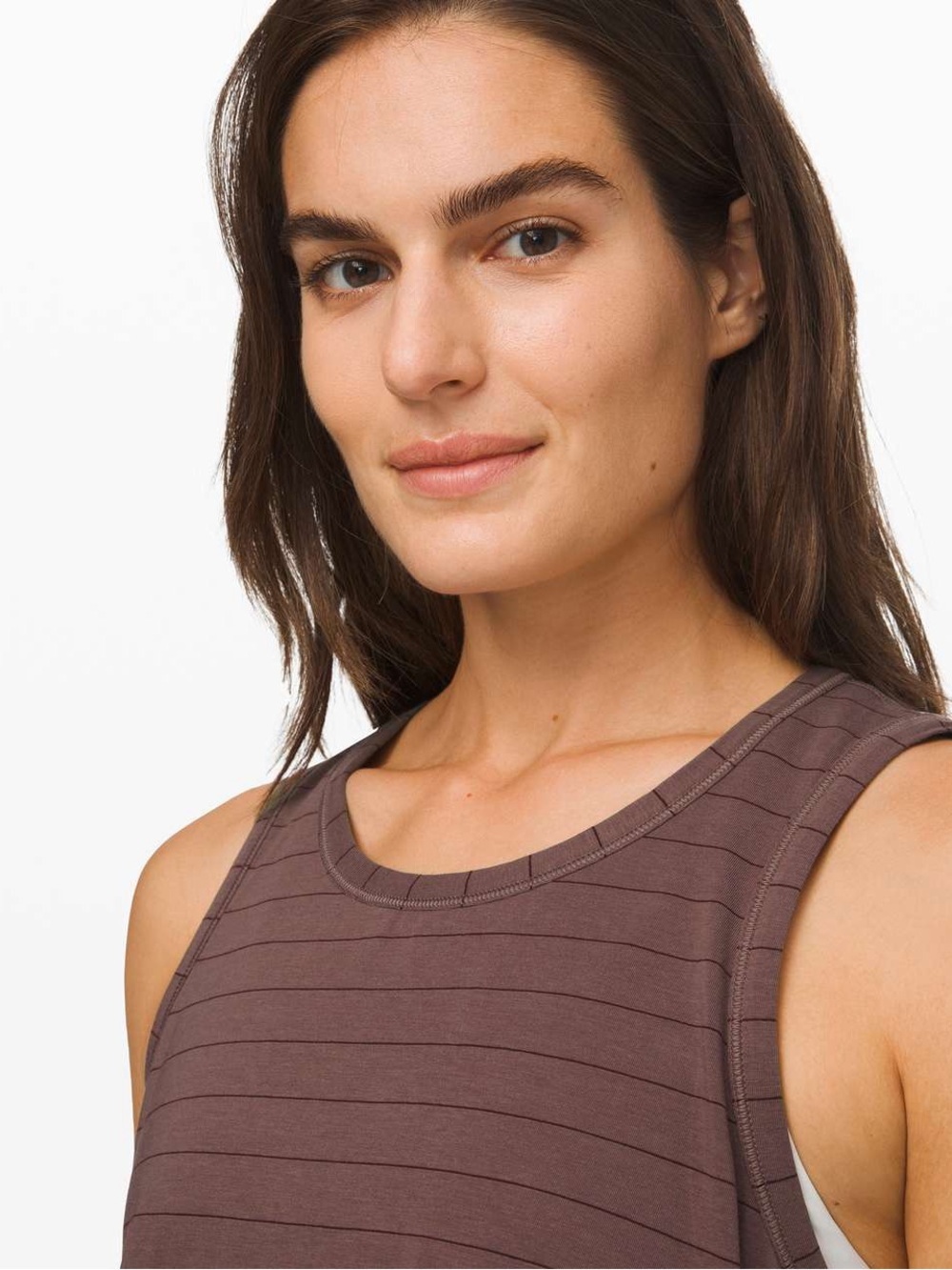 Lululemon Long for Length tank large purple pima cotton athleisure athletic - Picture 4 of 11